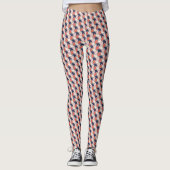 Leggings Motif des flèches géométriques bleu rouge islamiqu (Devant)