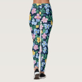 Leggings Motif des fleurs de printemps (Dos)