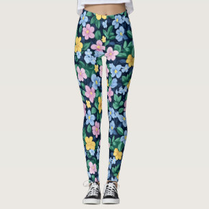 Leggings Motif des fleurs de printemps