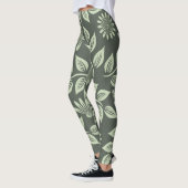 Leggings Motif des fleurs de printemps (Gauche)