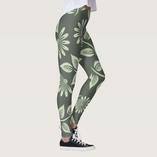Leggings Motif des fleurs de printemps (Droite)