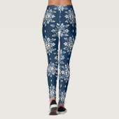 Leggings Motif des flocons bleus (Dos)