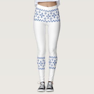 Leggings Motif des flocons de neige bleu Cute Thunder_Cove
