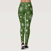 Leggings Motif des flocons de neige tendance (Dos)