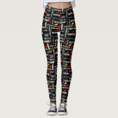 Leggings Motif des noms de poivre chili (Devant)