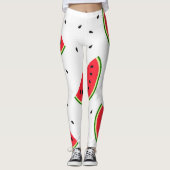 Leggings motif des pastèques rouges (Devant)