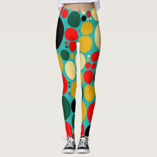 Leggings Motif des Pois de couleurs rétrogrades n° 17