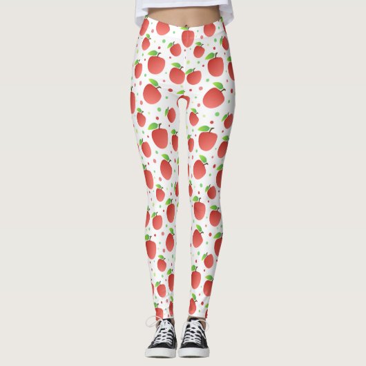 Leggings motif des pommes (Devant)
