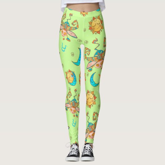 Leggings Motif des signes Zodiac Bull (Devant)
