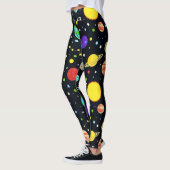 Leggings Motif d'espace amusant (Gauche)