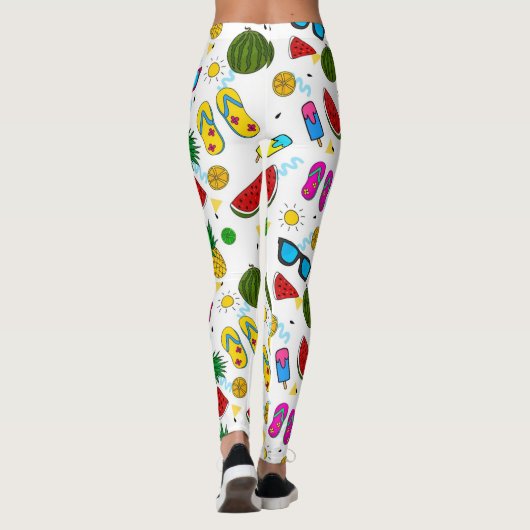 Leggings Motif d'été (Dos)
