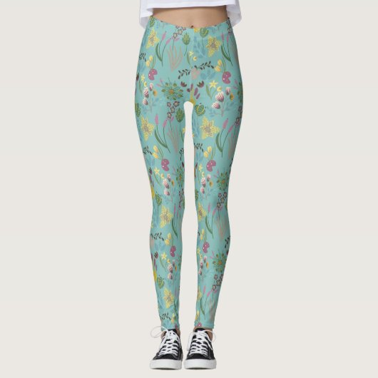 Leggings Motif d'été (Devant)
