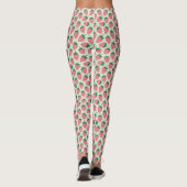 Leggings Motif d'été fraise rose (Dos)