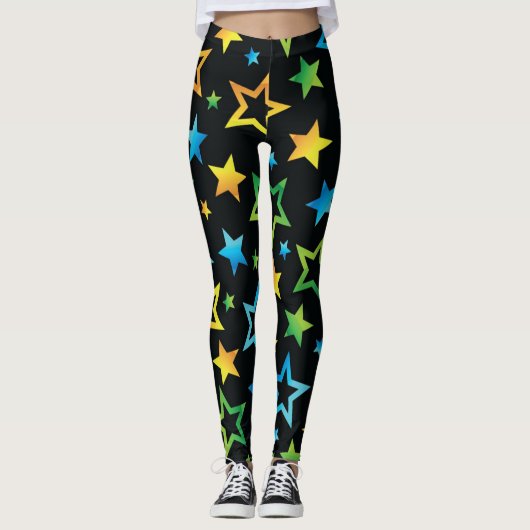 Leggings Motif d'étoiles (Devant)