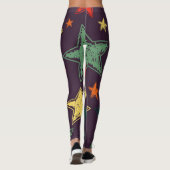 Leggings Motif d'étoiles (Dos)