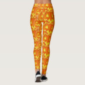 Leggings Motif d'Halloween Citrouilles d'Orange (Dos)