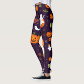 Leggings Motif d'Halloween mignon - Fantômes, Citrouilles,  (Gauche)