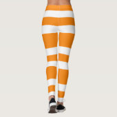 Leggings Motif d'Halloween orange et blanc (Dos)