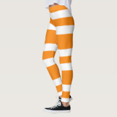 Leggings Motif d'Halloween orange et blanc (Gauche)