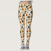 Leggings Motif d'Halloween rétro (Devant)