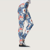 Leggings Motif d'Hibiscus Tropical Côtier (1) (Droite)