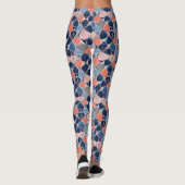 Leggings Motif d'Hibiscus Tropical Côtier (7) (Dos)