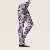 Leggings Motif d'Hibiscus Tropical Côtier (7) (Droite)