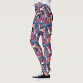 Leggings Motif d'Hibiscus Tropical Côtier (9) (Gauche)