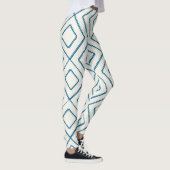 Leggings Motif diamant géométrique Design bleu marine (Droite)