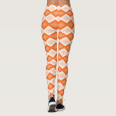 Leggings Motif diamant orange (Dos)