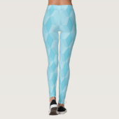 Leggings Motif diamant turquoise pastel (Dos)