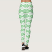 Leggings Motif diamant vert pomme (Dos)