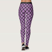 Leggings Motif diamant violet (Dos)