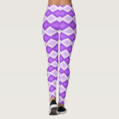 Leggings Motif diamant violet clair (Dos)
