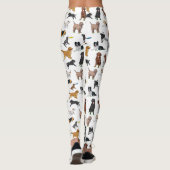 Leggings Motif d'illustrations de chiens mignons (Dos)