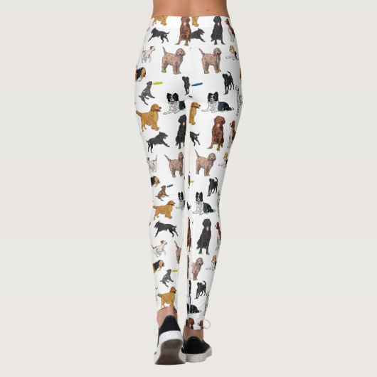 Leggings Motif d'illustrations de chiens mignons (Dos)