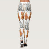 Leggings Motif d'impression chats 01x4 (Dos)