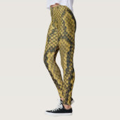 Leggings Motif d'impression de peau de serpent (Gauche)
