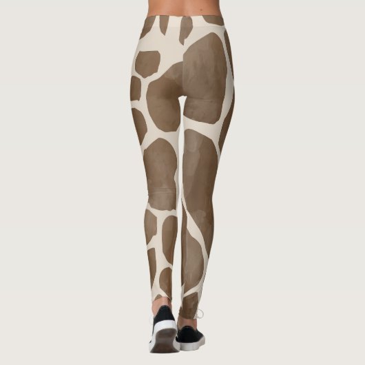 Leggings Motif d'impression des points de girafe (Dos)