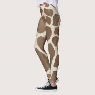 Leggings Motif d'impression des points de girafe