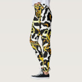 Leggings Motif d'impression Leopard et Zebra Fur (Gauche)
