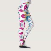 Leggings Motif d'impression multicouleur abstrait (Droite)