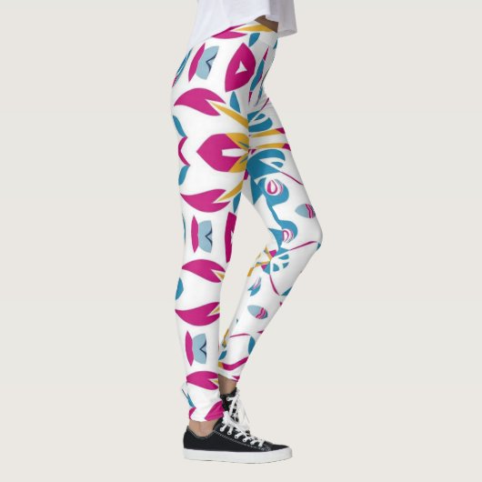 Leggings Motif d'impression multicouleur abstrait (Droite)