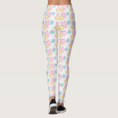 Leggings Motif d'impression Pastel Pink Blue et Yellow Star (Dos)