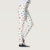 Leggings Motif d'insectes coloré mignon (Droite)