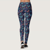 Leggings Motif d'insectes papillon coloré (Dos)