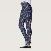 Leggings Motif d'insectes papillon coloré (Gauche)