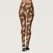 Leggings Motif d'occelot (Dos)