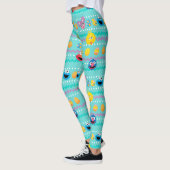 Leggings Motif d'oeufs de Pâques de la rue Sesame (Gauche)