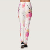 Leggings motif d'oiseaux colorés Abstraits (Dos)